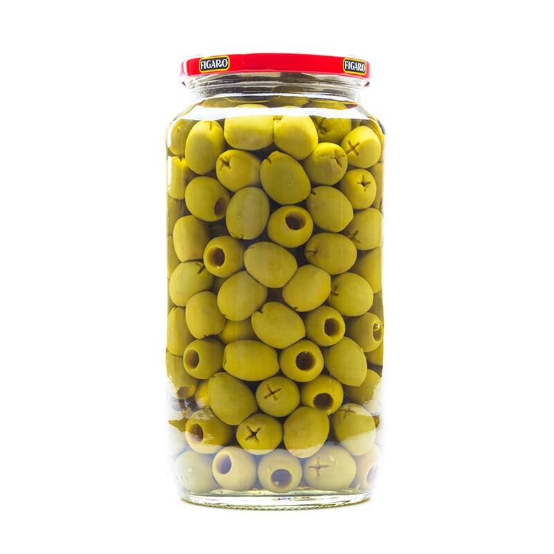 Green Pitted Olives